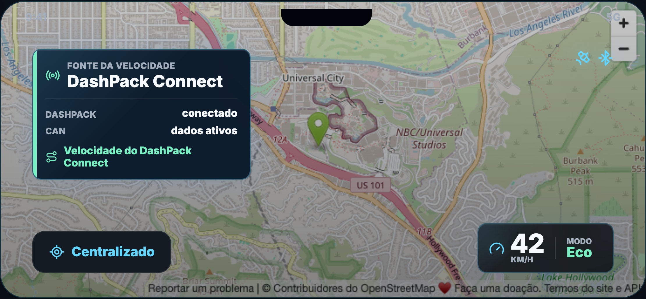 Visão de mapa