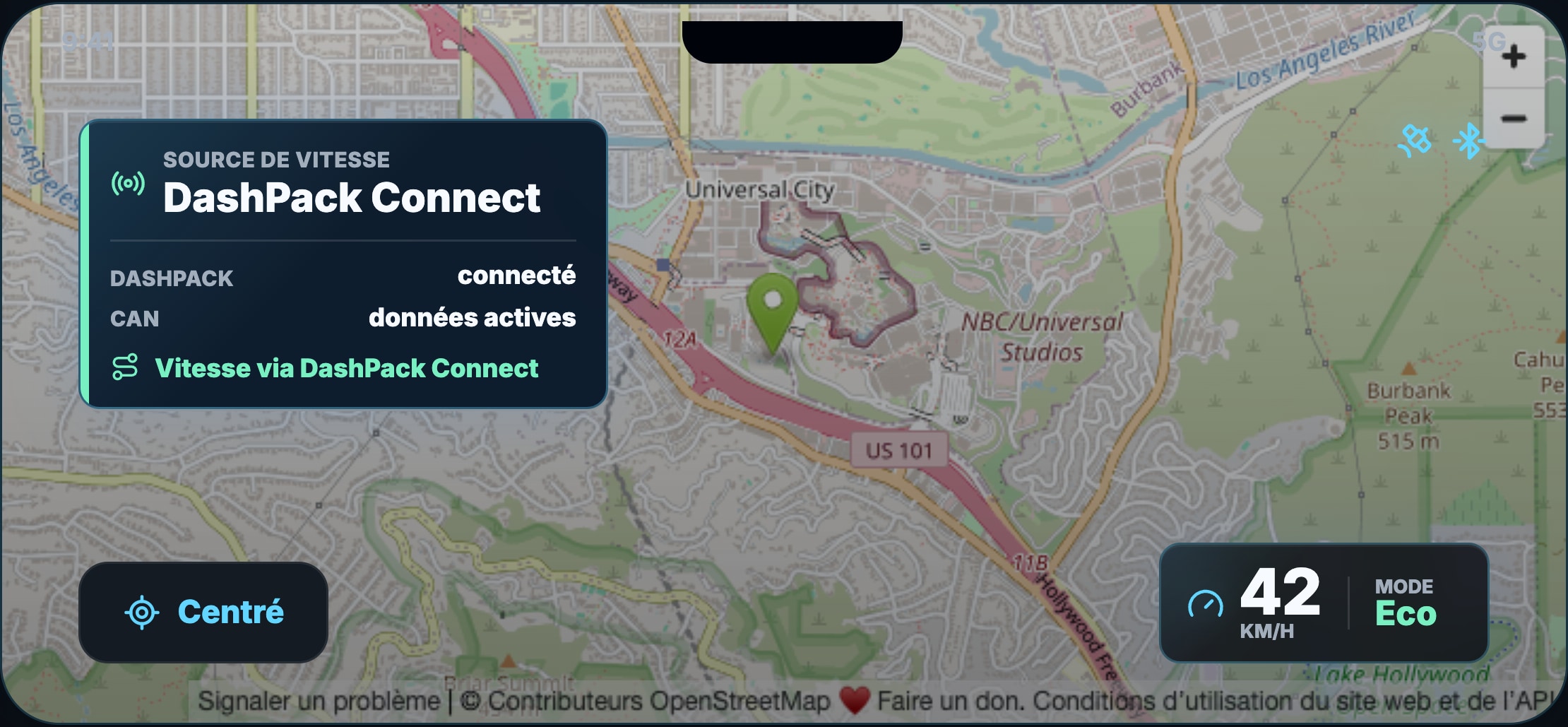 Vue carte