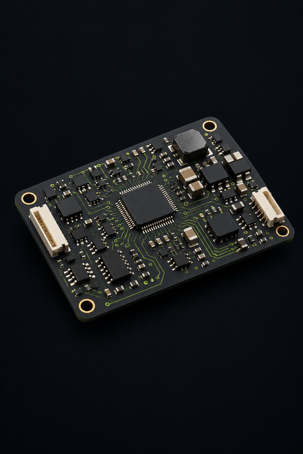 Generic PCB illustration · hardware concept, not an actual product photo