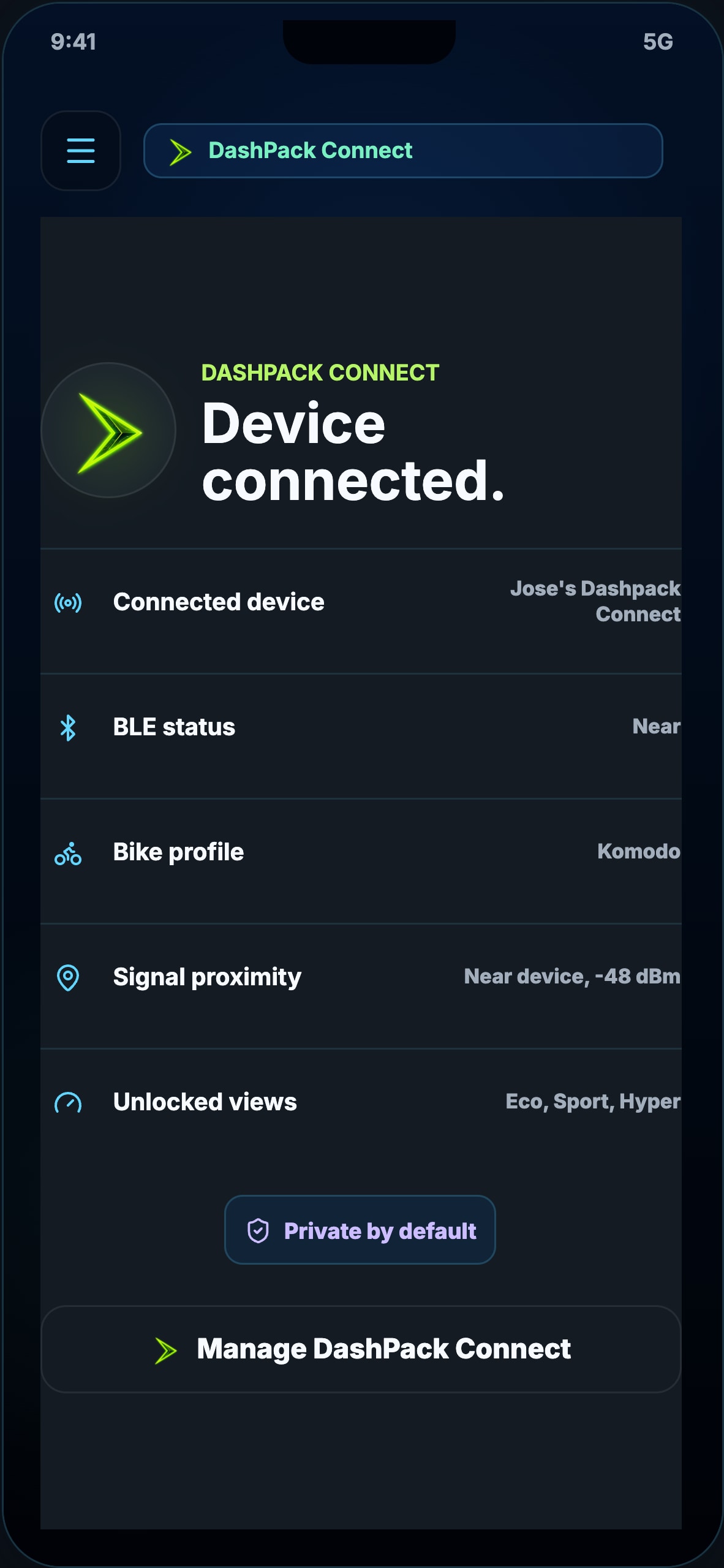 One app. Your connected ride.